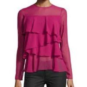 Rachel Zoe Magenta Blouse Sz 2